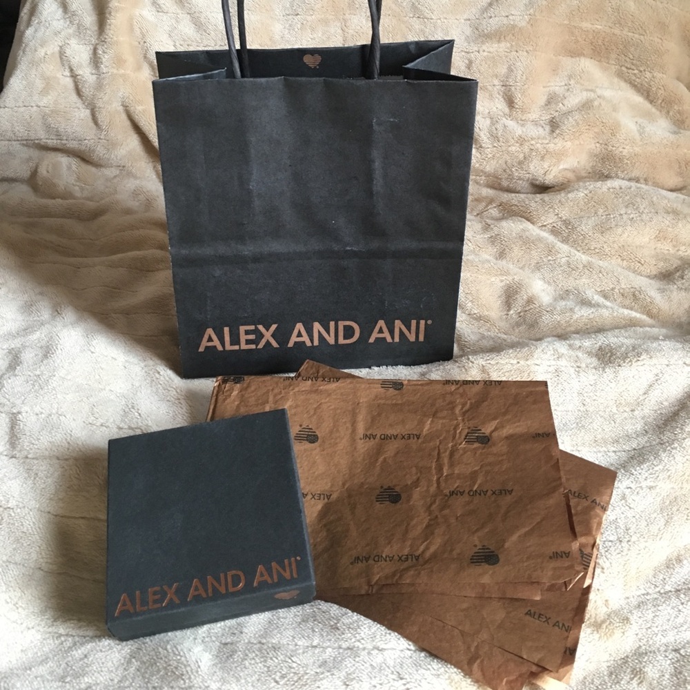 Alex and Ani Bag, Box & Tissue Paper